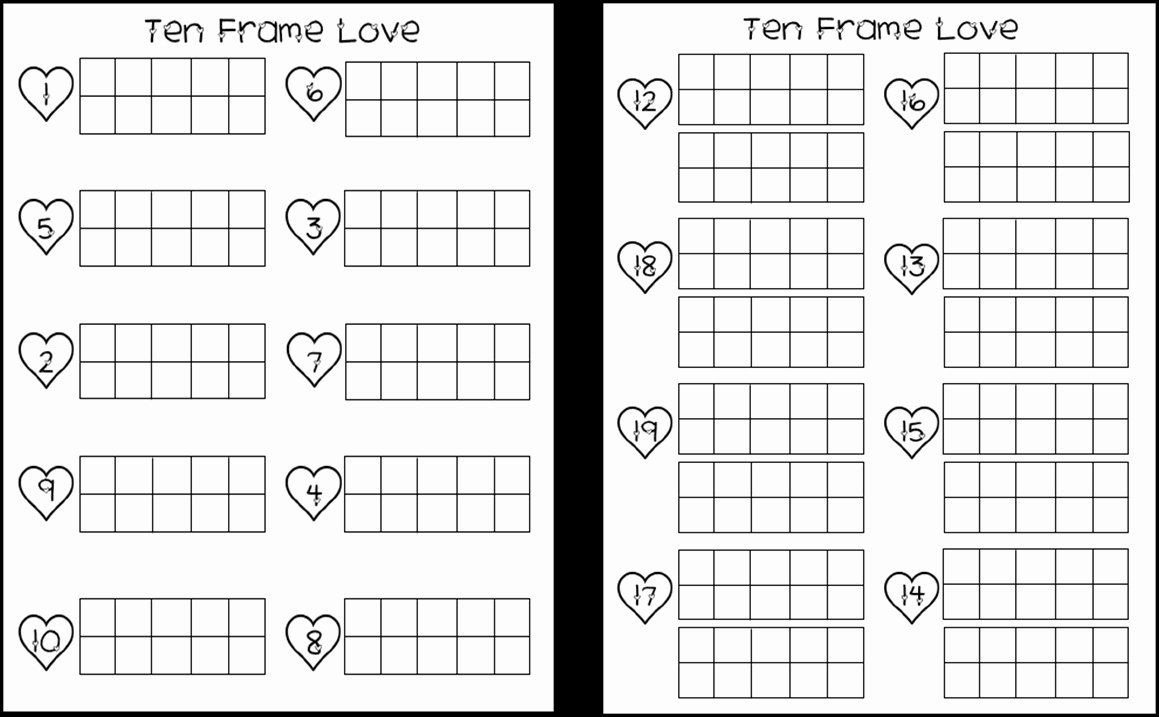 10 Frame Template Printable New I³ Imagine Inspire Innovate Valentine Activities and
