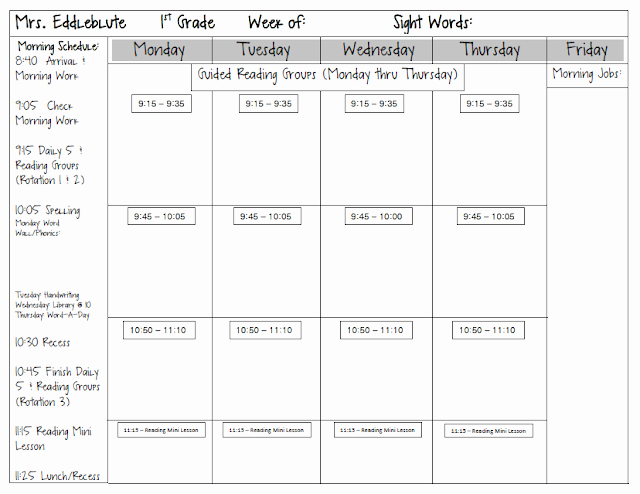 1st Grade Lesson Plan Template Fresh Spotted In First Grade Monday Made It Lesson Plan Template