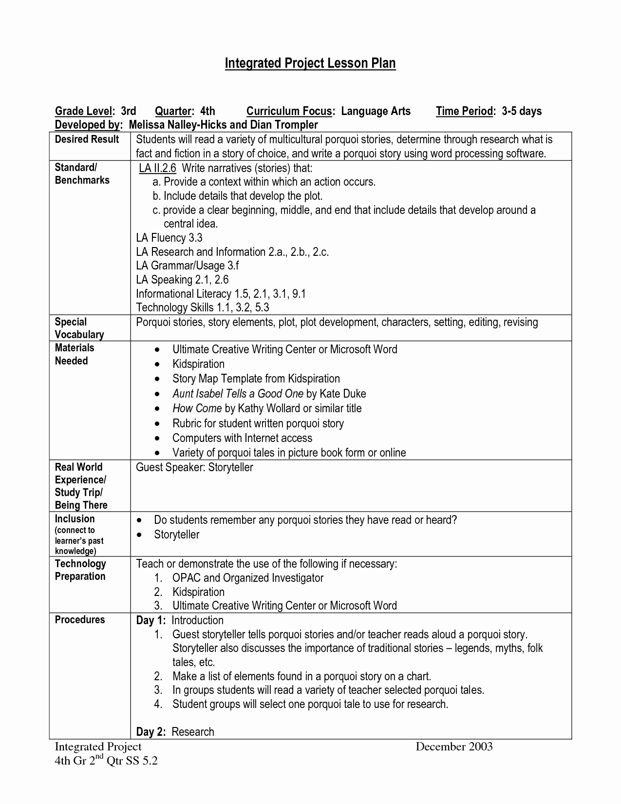 4th Grade Lesson Plan Template Inspirational Mon Core Lesson Plan organizers for Math and Ela