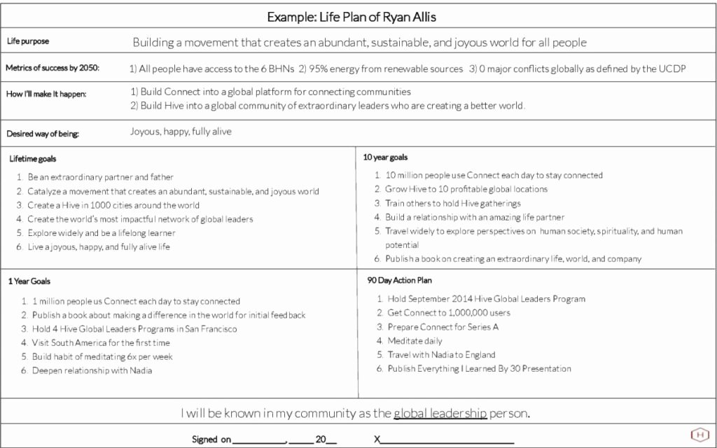 39 5 Year Career Plan Template Hamiltonplastering