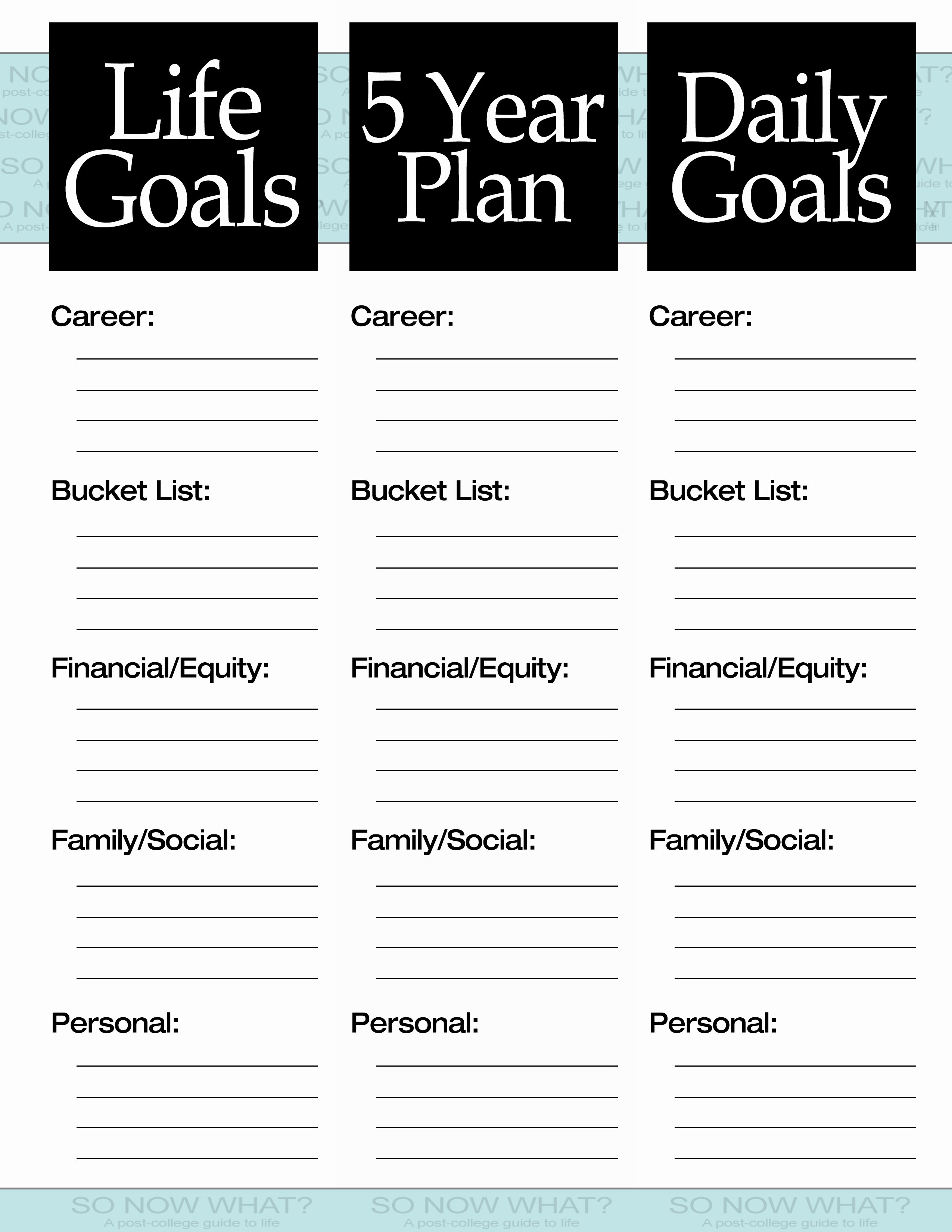 5 Year Life Plan Template Luxury the 3 Steps to A 5 Year Plan