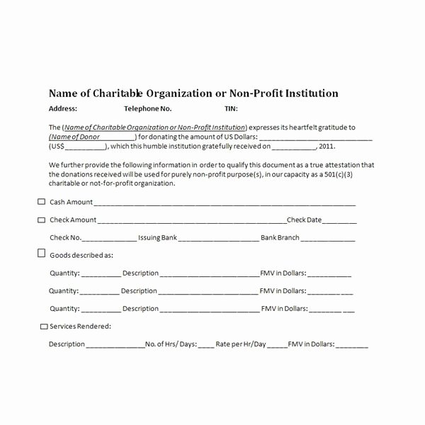 501c3 Donation Receipt Template Awesome Charitable Donation Receipts Requirements as Supporting