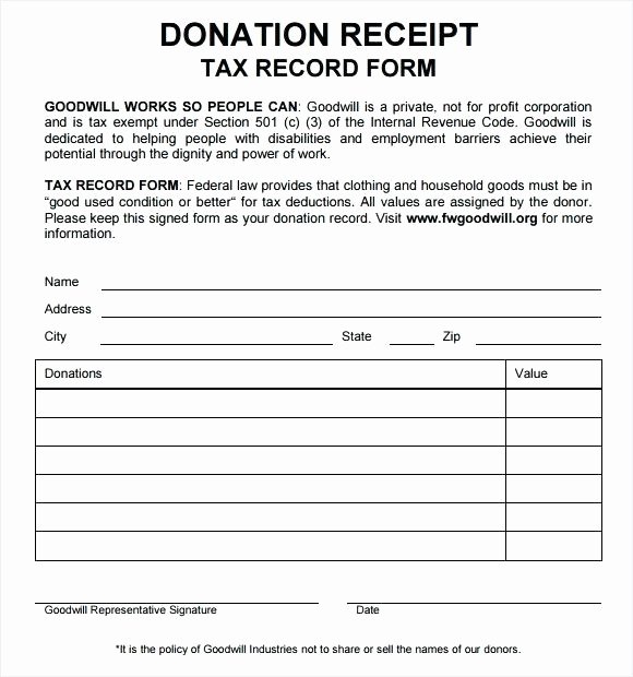 501c3 Donation Receipt Template Beautiful 501 C 3 Donation Receipt Template Donation Receipt Letter