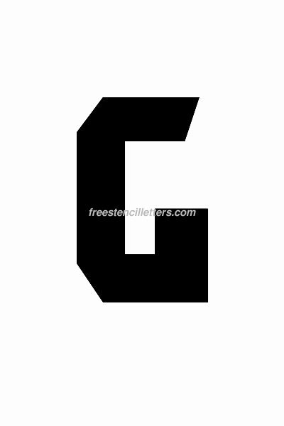 6 Inch Letters Printable Elegant Print 6 Inch G Letter Stencil Free Stencil Letters