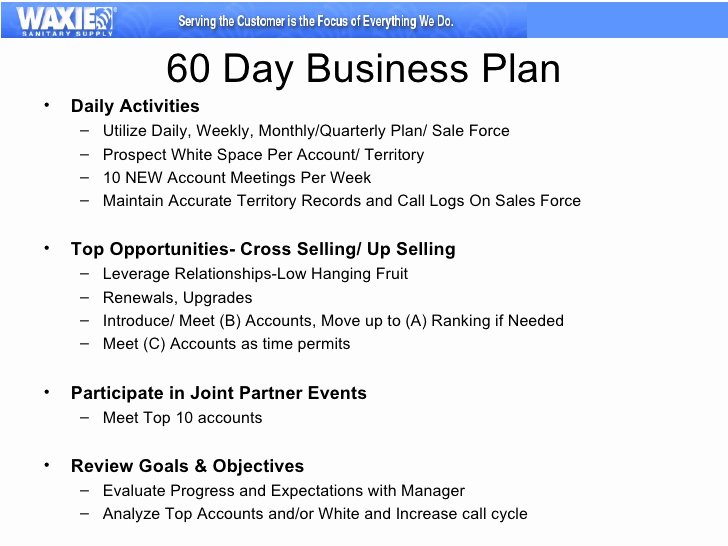 90 Day Sales Plan Template Lovely 30 60 90 Business Plan