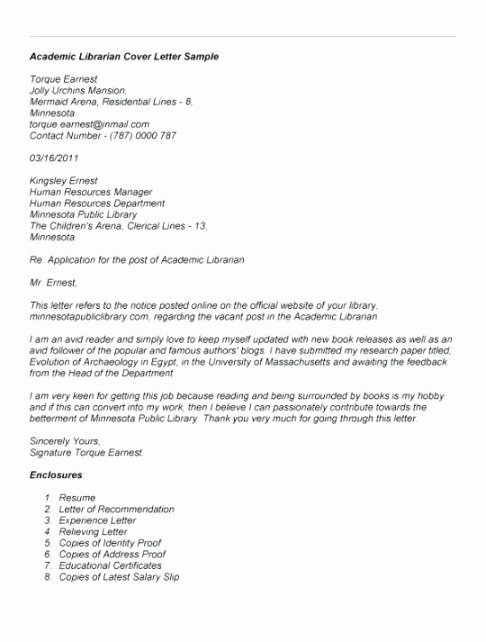 Academic Cover Letter format Unique Cover Letter for Academic Job Application