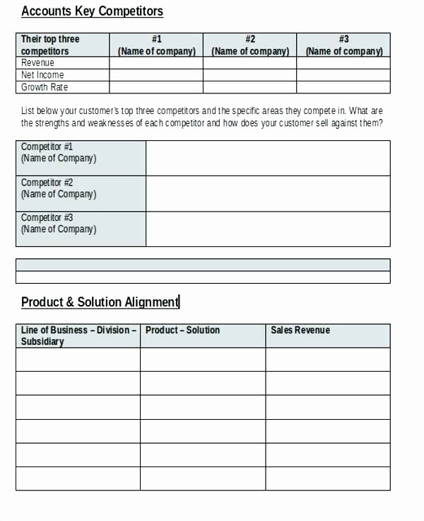 key account management template excel