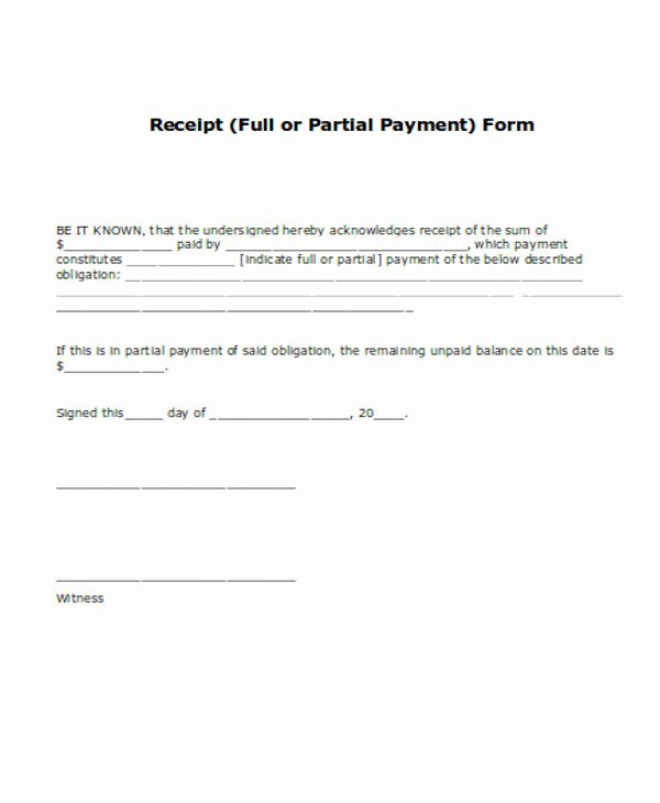 Acknowledgement Receipt Of Payment Beautiful 24 Payment Receipt formats Word Pdf