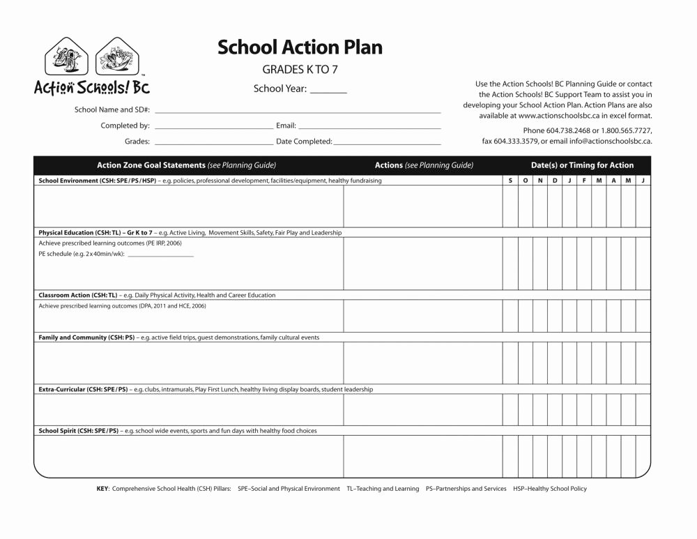 Action Plan Template Education Best Of Plan Action Template