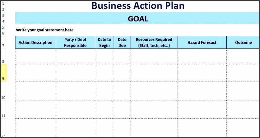 Action Plan Template Excel Beautiful 7 Free Action Plan Templates Sampletemplatess