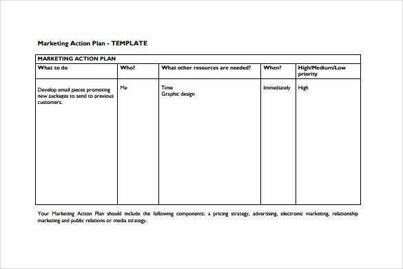 Action Plan Template Pdf Inspirational 15 Marketing Action Plan Templates to Download for Free