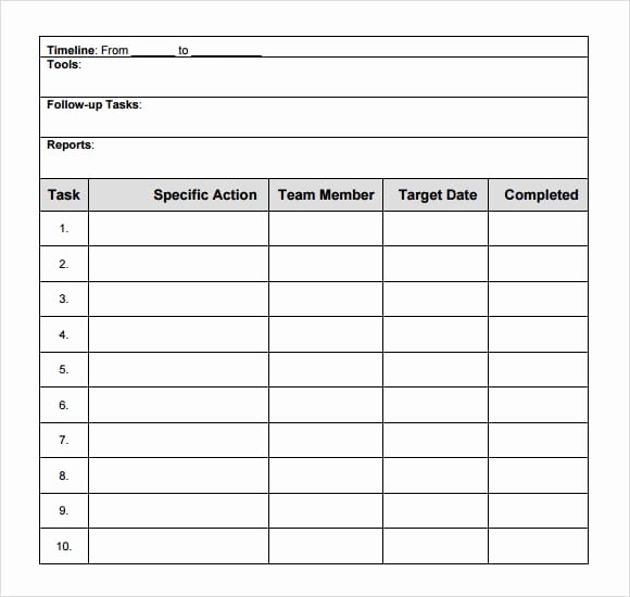 Action Plan Template Word Awesome top 6 Free Action Plan Templates Word Templates Excel