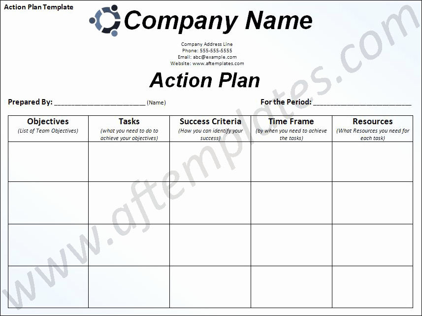 Action Plan Template Word Unique Action Plan Template