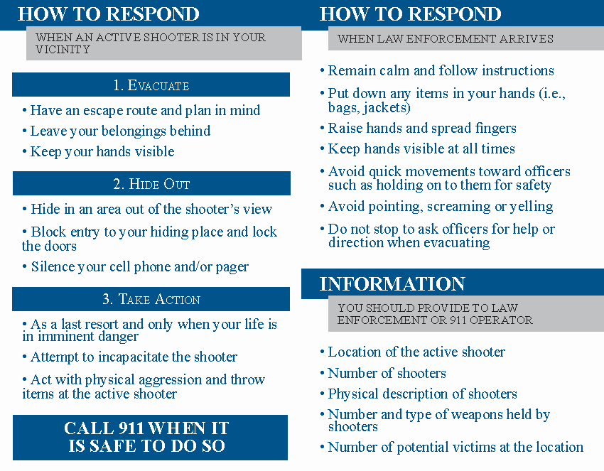 Active Shooter Plan Template Luxury Active Shooter Resources Jewish Munity Relations Council
