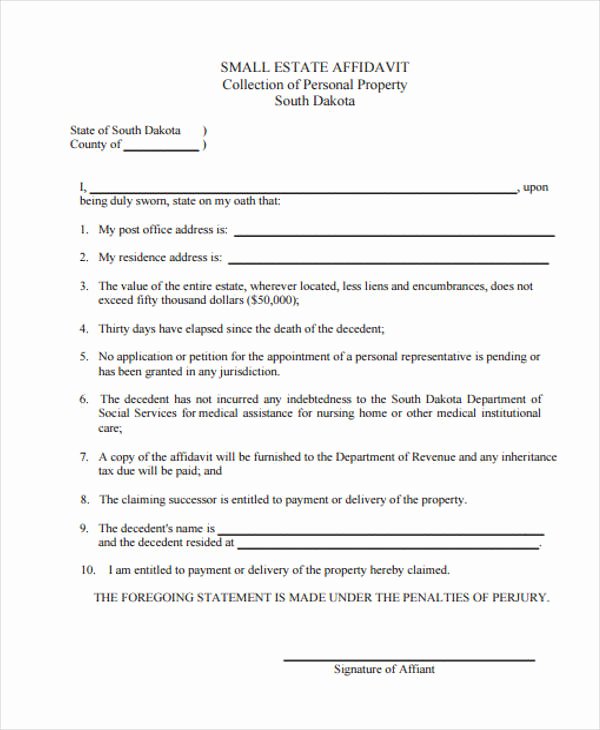 Affidavit Of assignment Luxury 39 General Affidavit forms In Pdf