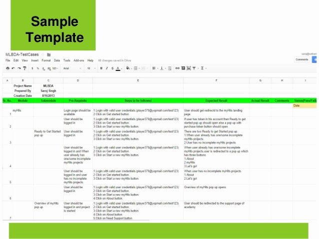 Agile Test Plan Template Beautiful Agile Test Plan Sample Document Templates Resume