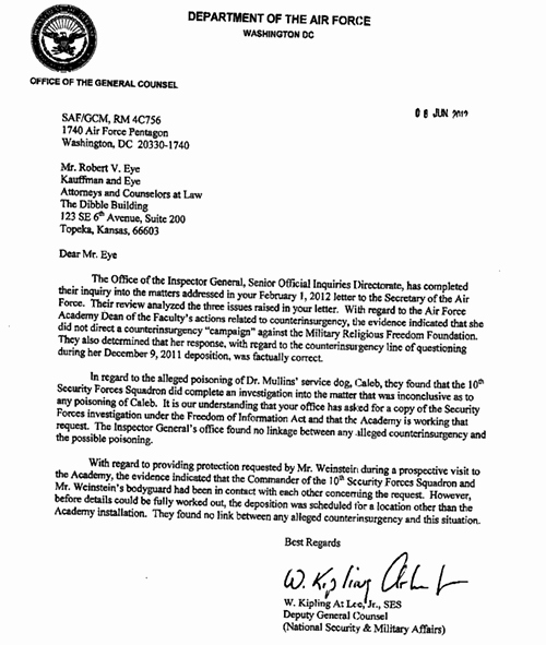 Air force Letter Of Recommendation Fresh Air force Clears Born In Coin Allegation