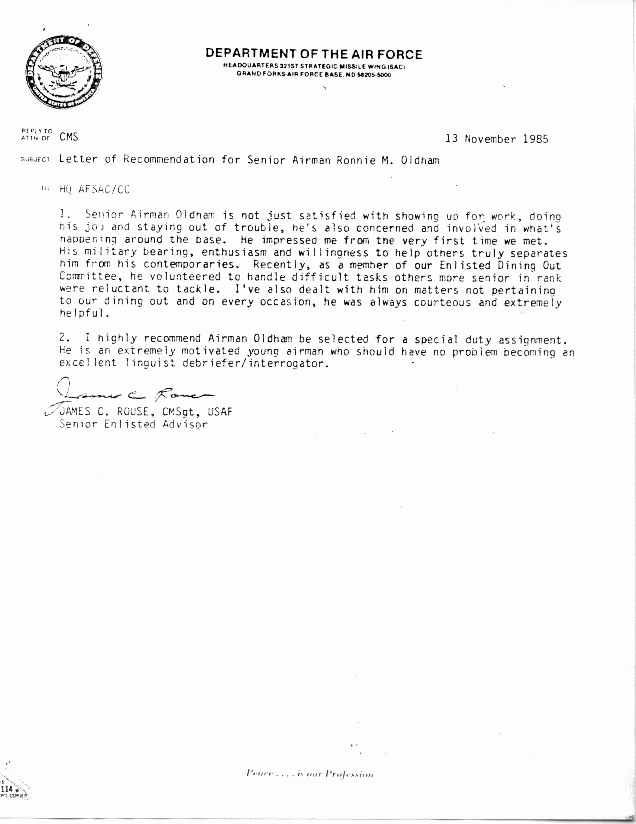 Air force Letter Of Recommendation Luxury Air force Re Mendation Letters