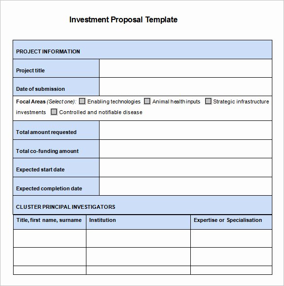 Angel Investor Proposal Template Unique Private Equity Proposal Template