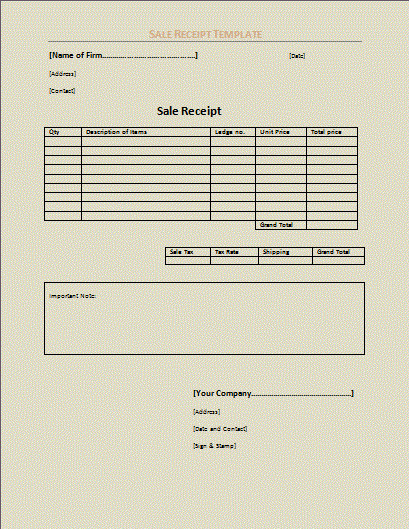 Another Word for Receipt Awesome Receipt Template Word Free Free software