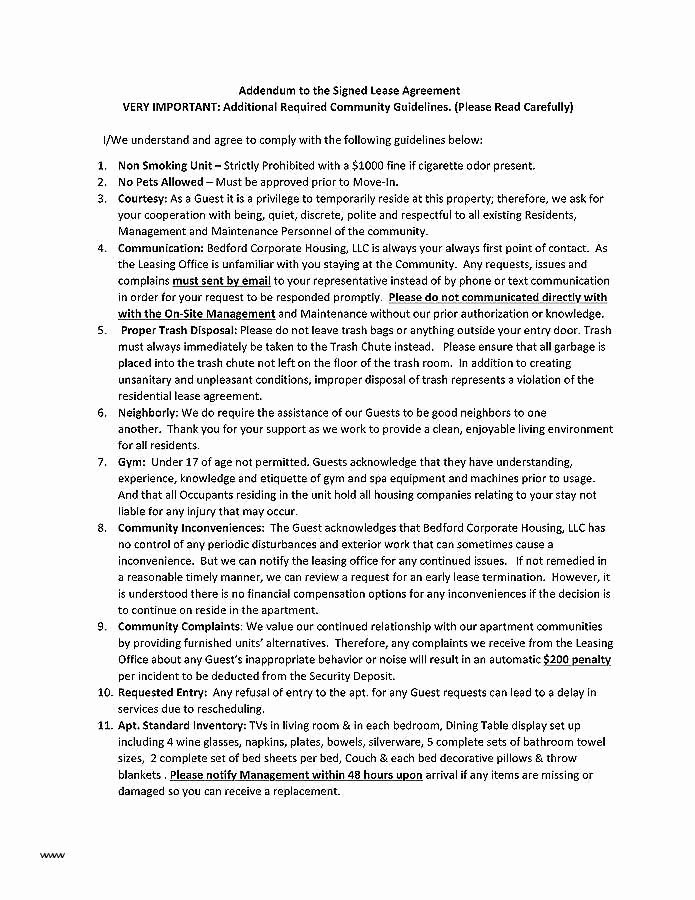 Apartment Lease Transfer Agreement Template Beautiful 37 Advanced Corporate Apartment Lease Agreement Oe
