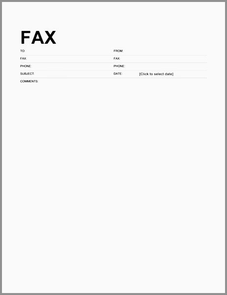 Applied Physics Letters Word Template Lovely Fax Cover Letter Word