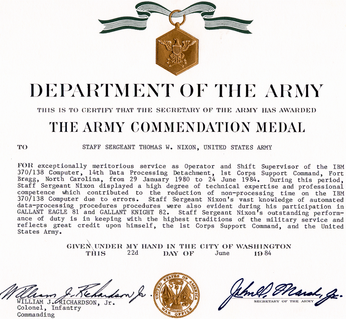 Army Award Certificate Template Awesome Army Mendation Medal