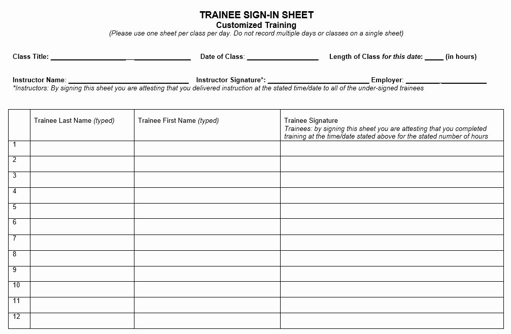 Army Training Plan Template Elegant 10 Free Sample Army Training Sign In Sheet Templates