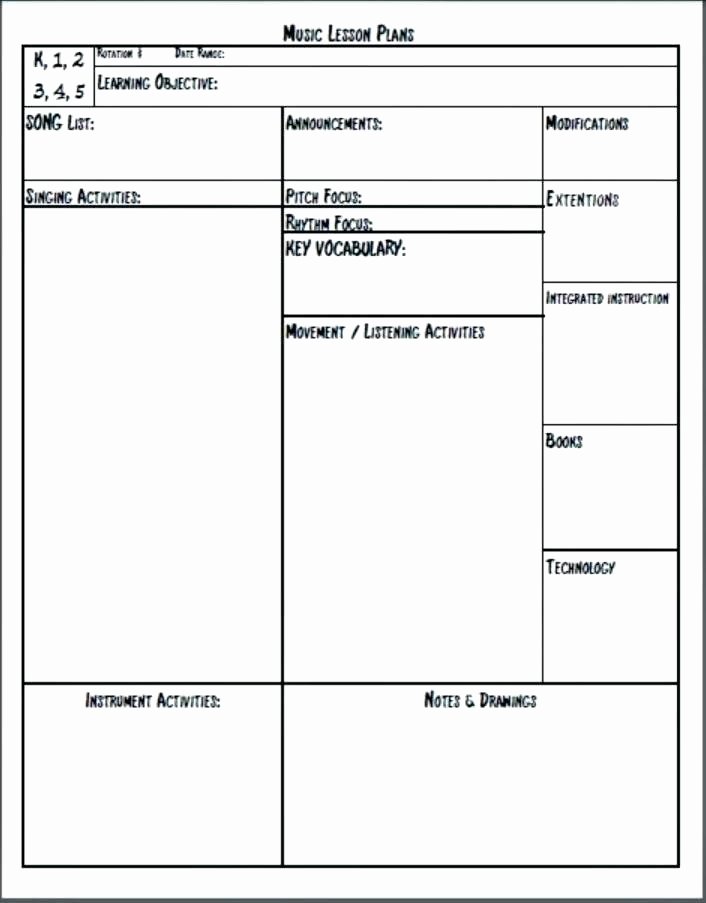 Basic Lesson Plan Template Best Of Simple Lesson Plan Template Word Basic Doc Download Sample