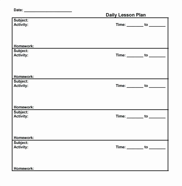 Basic Lesson Plan Template New Simple Lesson Plan Template Pdf Basic Lesson Plan Template