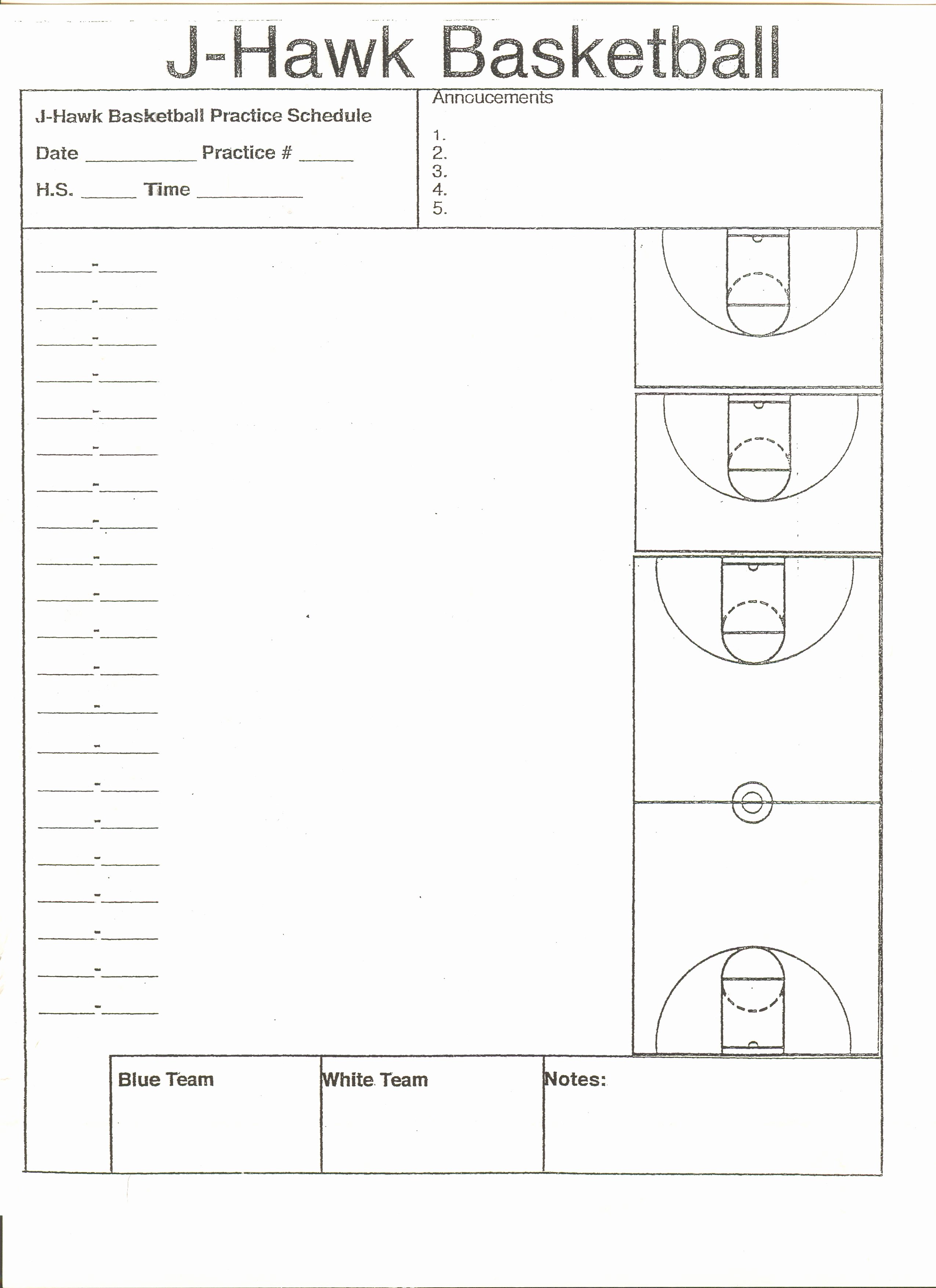 Basketball Practice Plan Template Pdf Awesome High School Basketball Practice Plan Template High