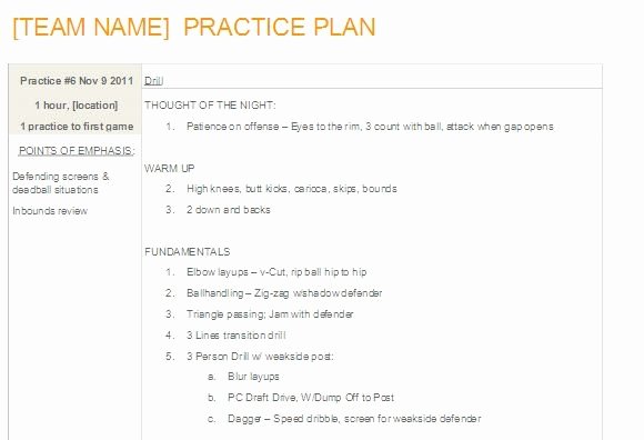 Basketball Practice Plan Template Pdf Lovely Editable Basketball Practice Plan Template