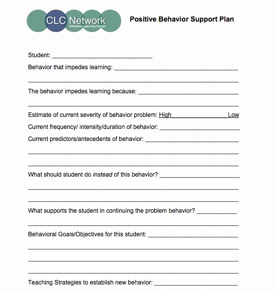 Behavior Support Plan Template Unique 10 Best Of Pbis Behavior Agenda Positive Behavior