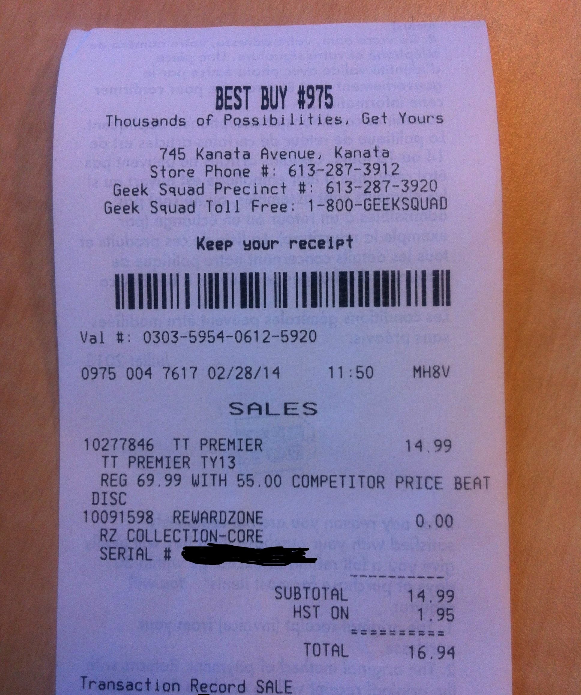 Best Buy Receipt Template