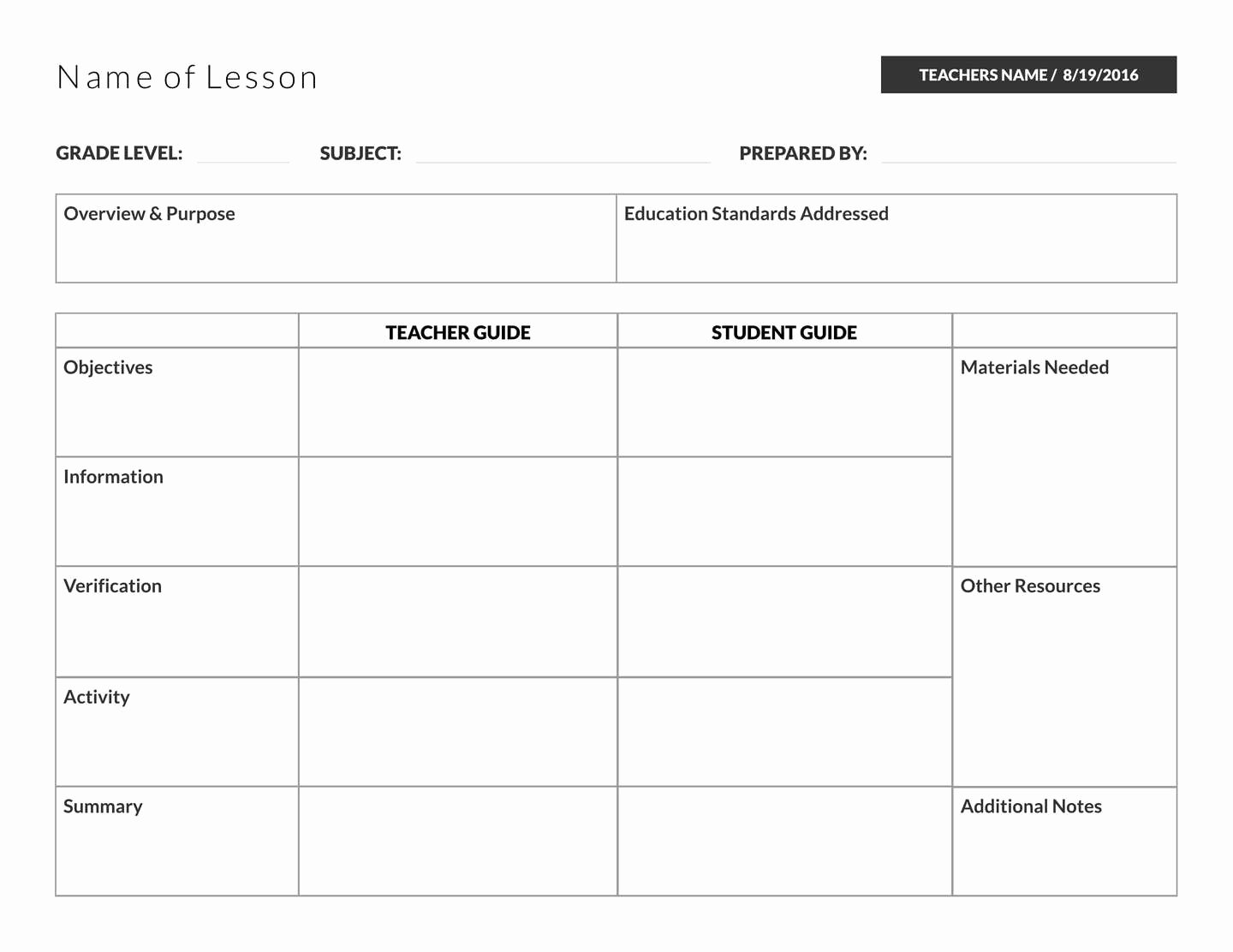 Best Lesson Plan Template Beautiful 5 Free Lesson Plan Templates &amp; Examples Lucidpress