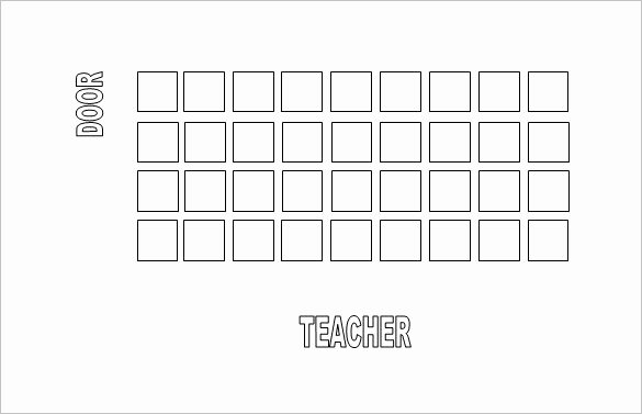 Blank Classroom Seating Chart Inspirational Classroom Seating Chart Template 22 Examples In Pdf