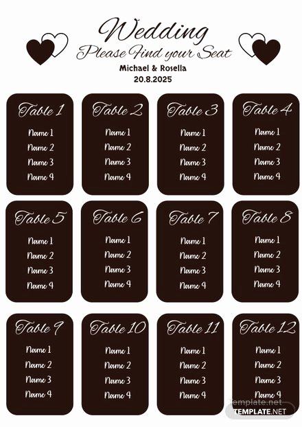 Blank Classroom Seating Chart Inspirational Free Horseshoe Classroom Seating Arrangements Template In