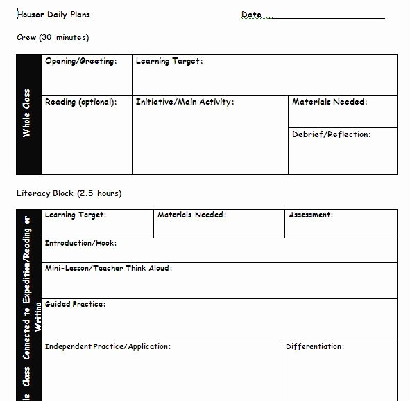 Blank Lesson Plan Template Doc Awesome Sample Teacher Lesson Plan Template