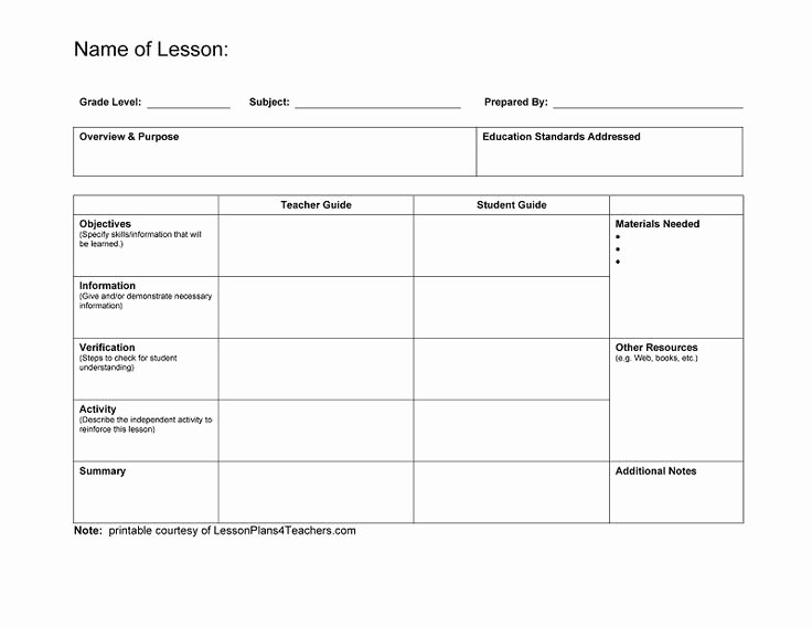 Blank toddler Lesson Plan Template Luxury Best 25 Blank Lesson Plan Template Ideas On Pinterest