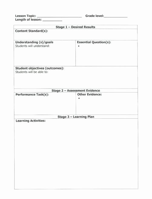 Blank Ubd Lesson Plan Template Best Of Blank Ubd Lesson Plan Template Templates Professional On