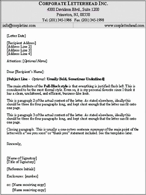 Block Letter format Sample Best Of A Work All This About My Job Styles Business Letter