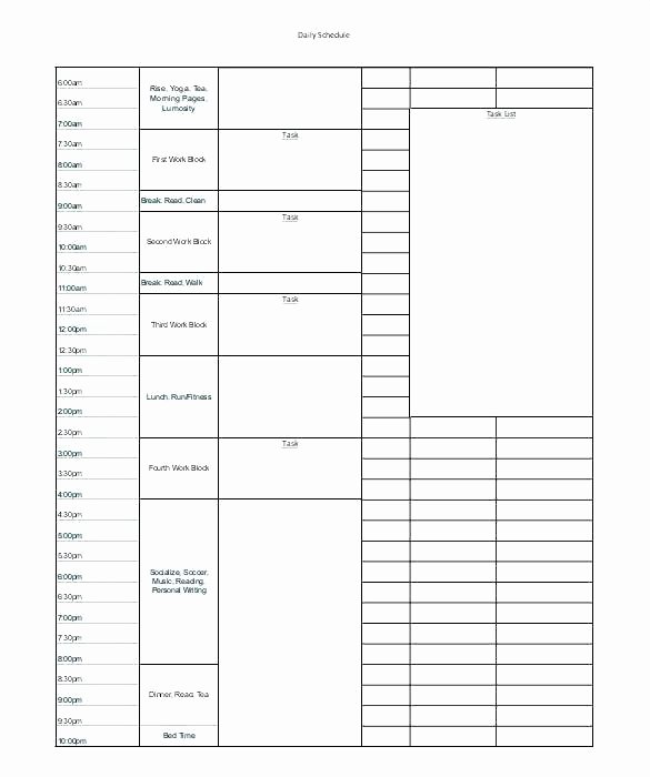 Block Scheduling Lesson Plan Template Elegant Block Schedule Lesson Plan Template Free Lesson Plan