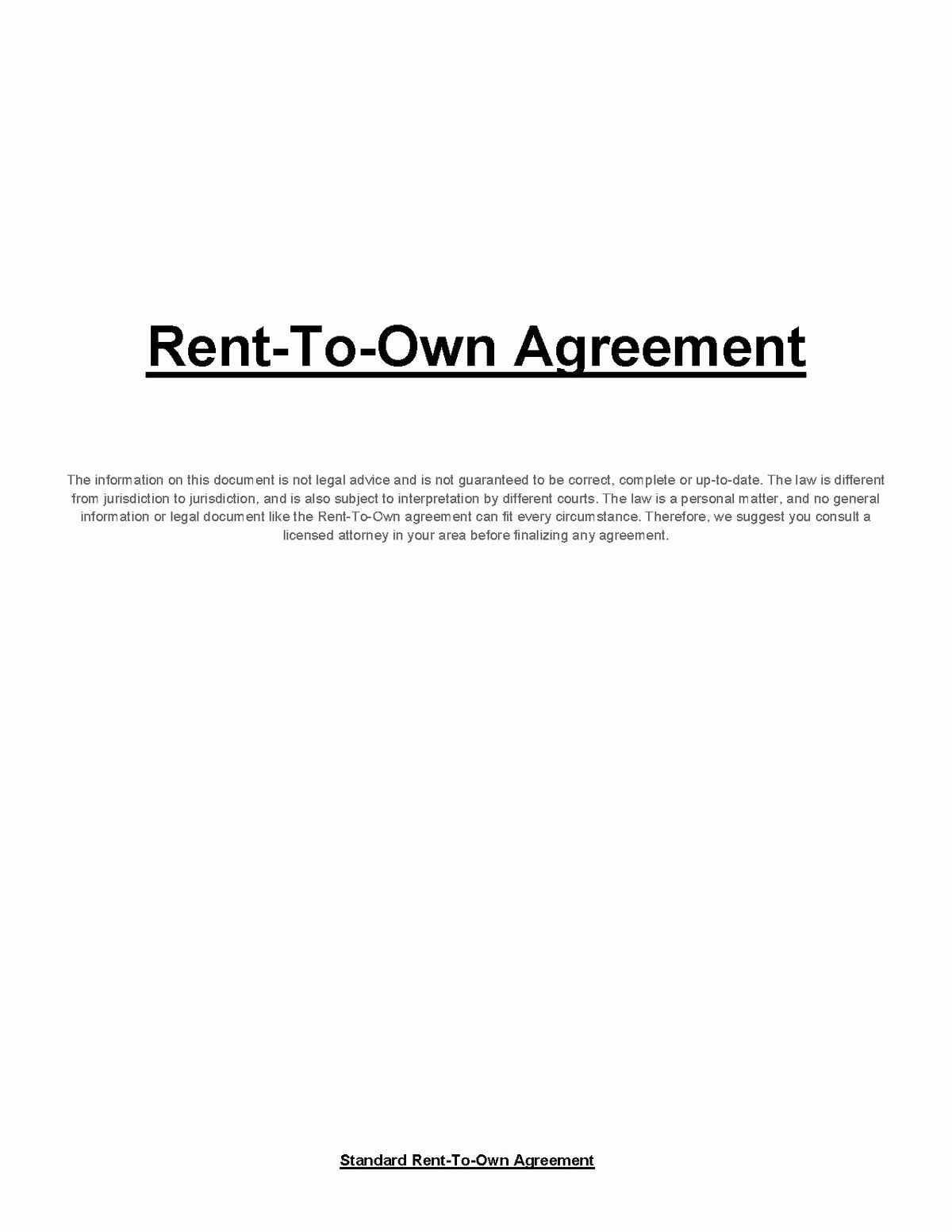 Bounce House Rental Agreement Template New Rent to Own