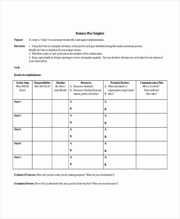 Business Action Plan Template Lovely Action Plan Template 14 Free Word Pdf Document