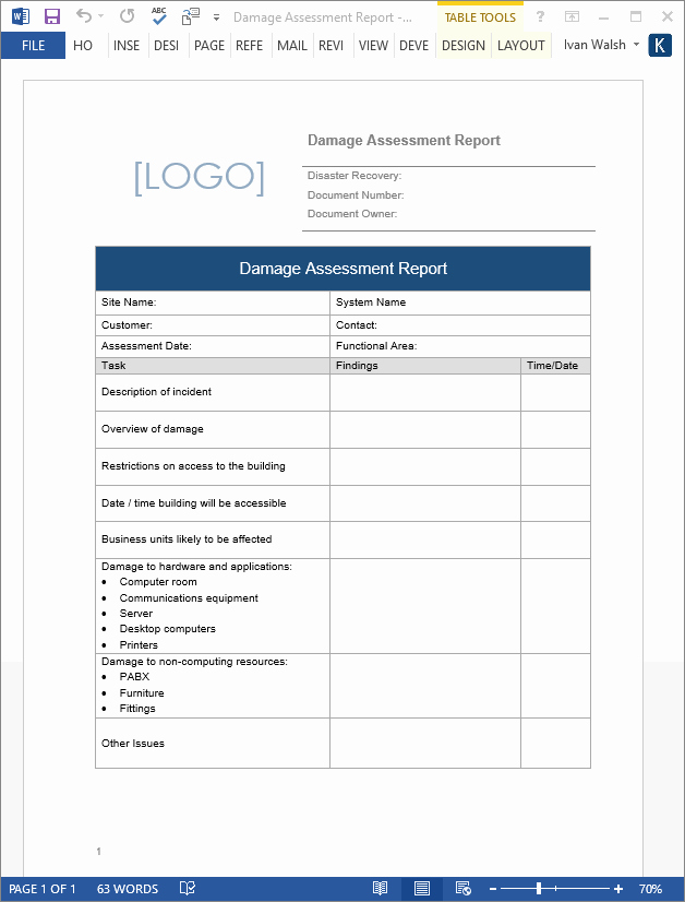 Business Continuity Plan Template Fresh Business Continuity Plan – Download 48 Pg Ms Word &amp; 12