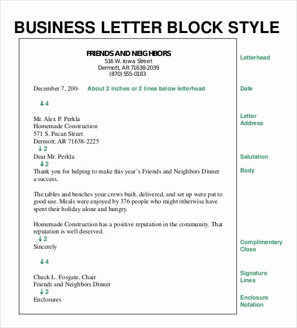 Business Letter Enclosure format Beautiful formal Business Letter format 29 Download Free