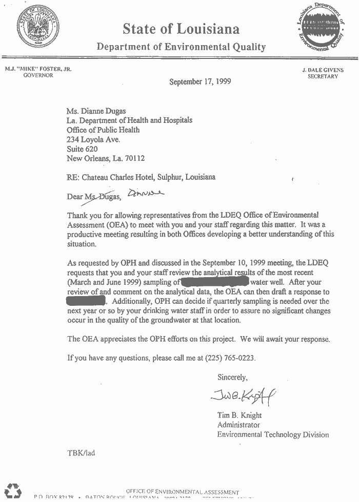 Business Letter format attachment Beautiful attachment 2 Letter From the Louisiana Department Of