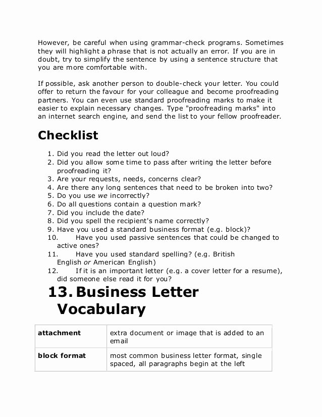 Business Letter format attachment Unique Business Letters In English