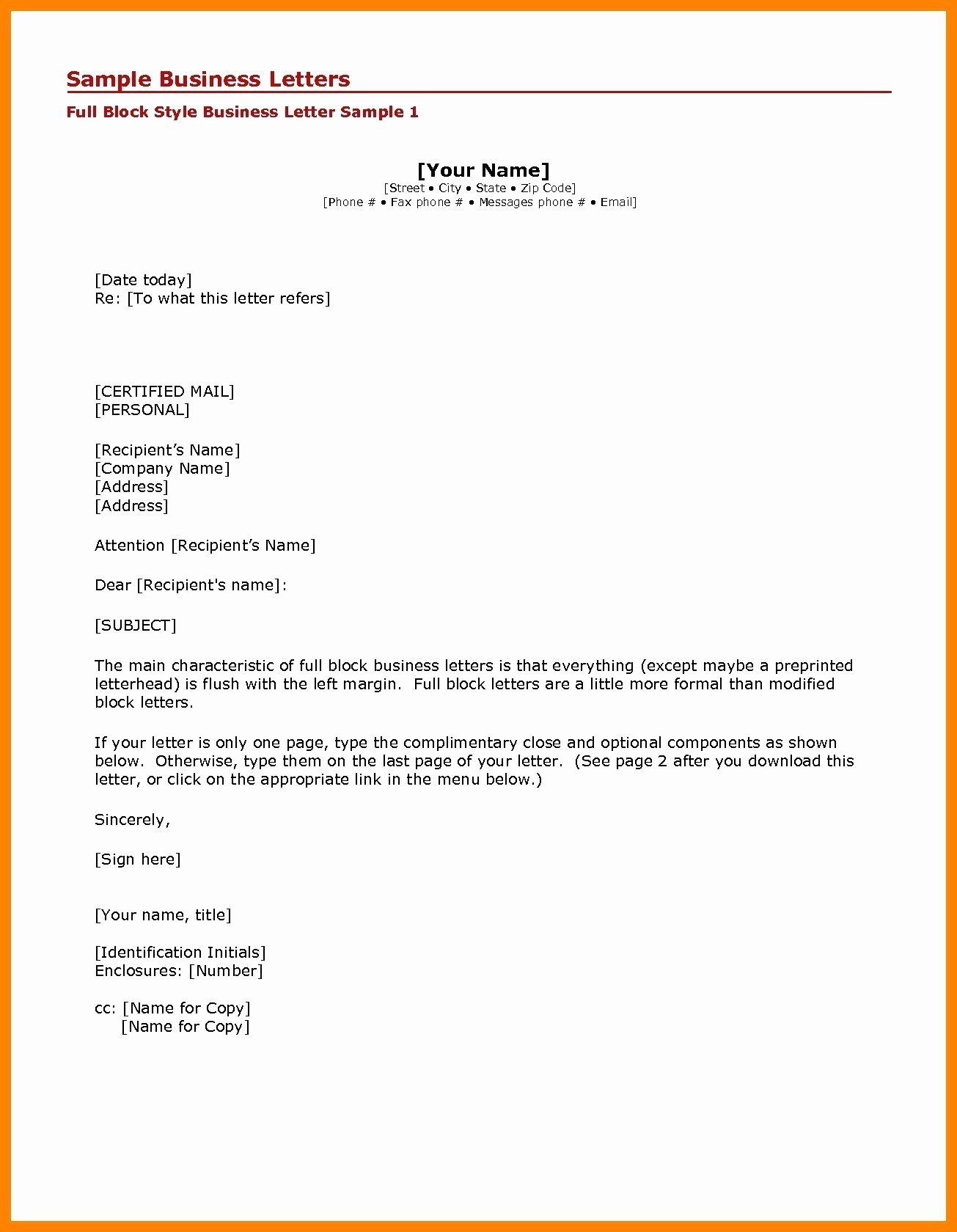 Business Letter format Cc Best Of Fptquangngai org All About for Free Letter