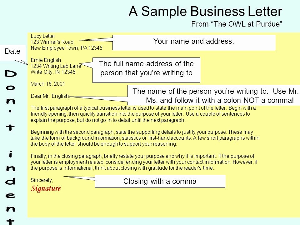 Business Letter format Purdue Owl Lovely Resume Acierta New Sample Resume